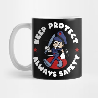 Police Mascot Mug